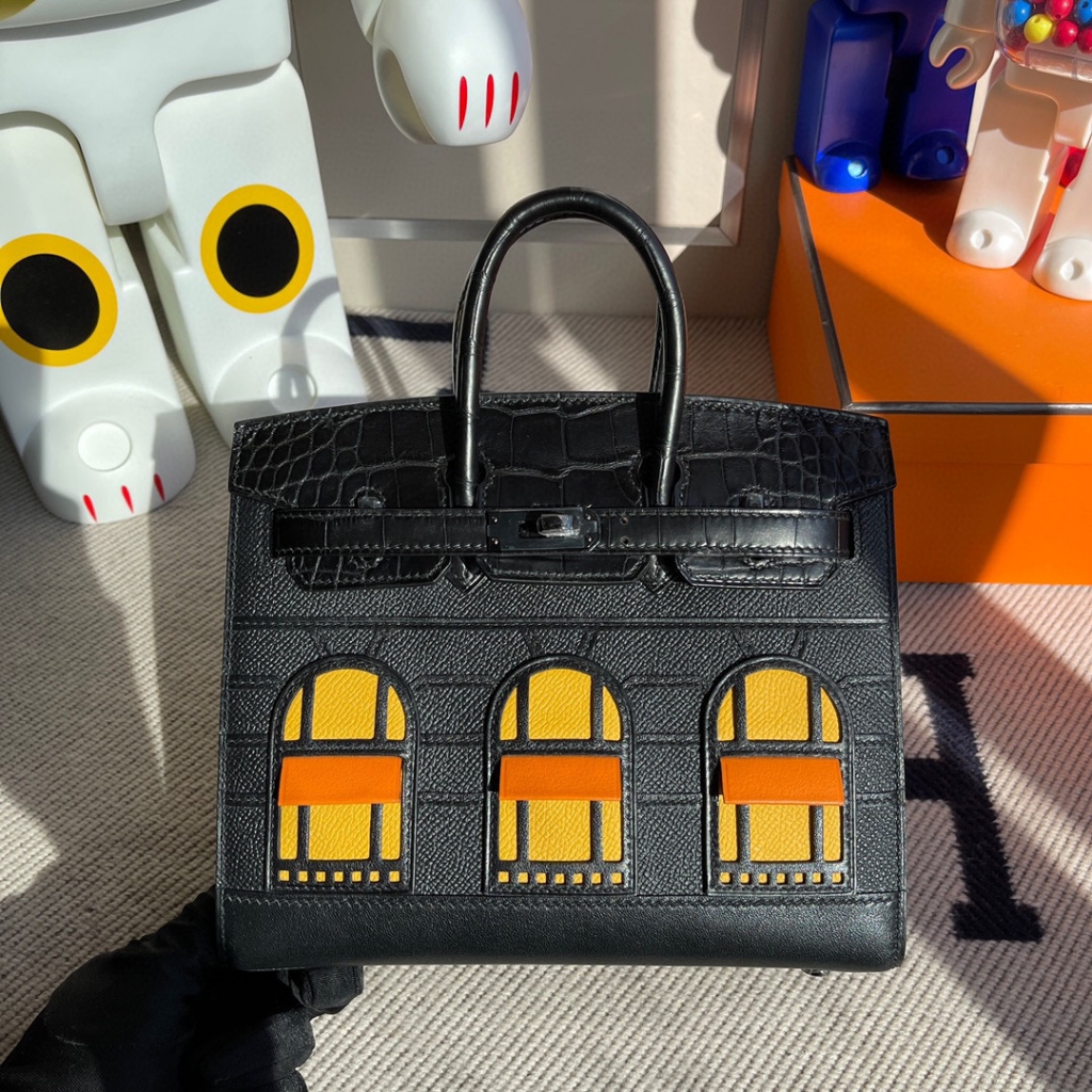 Hermes Birkin 20CM House Bags Nior So Black Limited Edition - 187 Factory